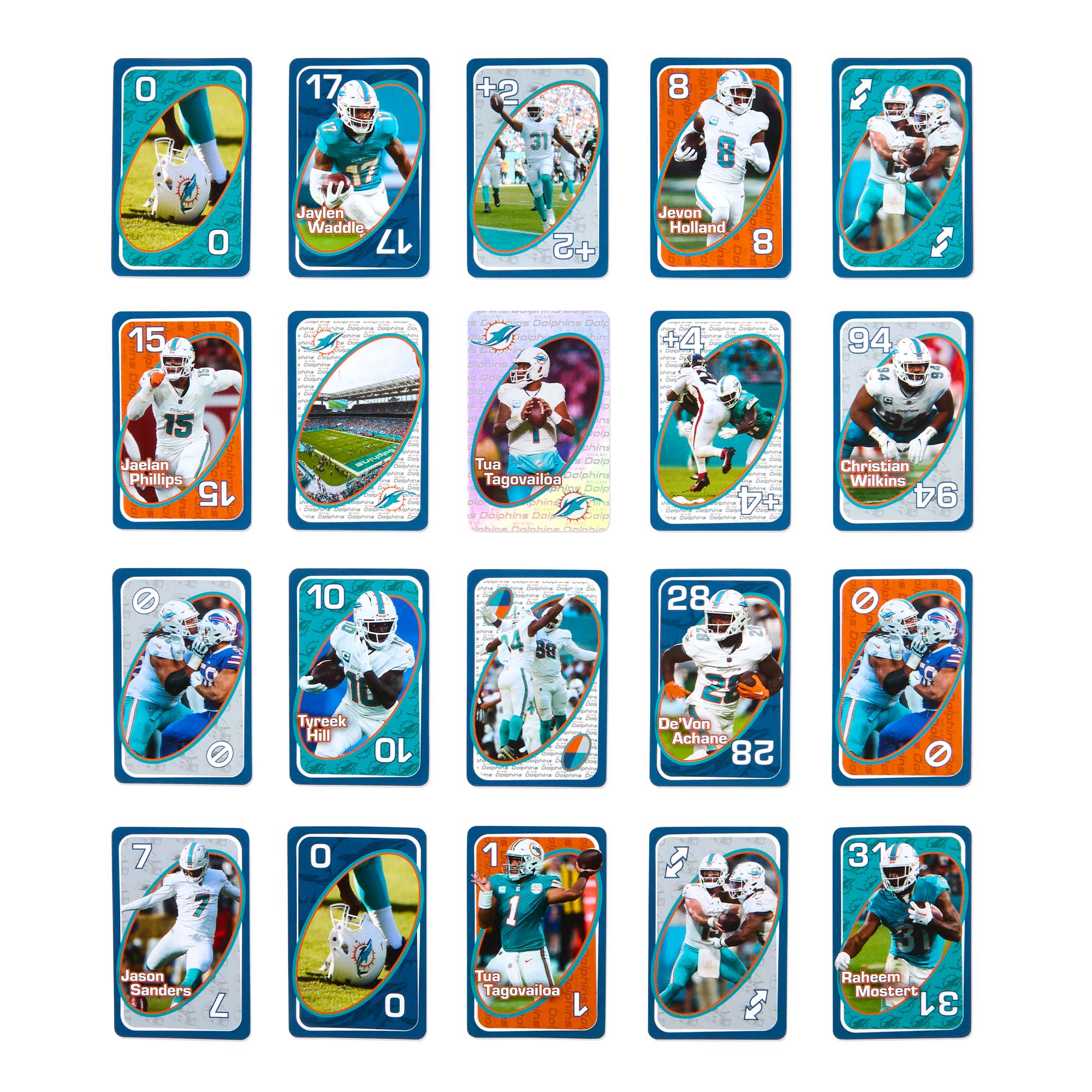 UNO Fandom NFL Miami Dolphins Game Deck - Image 8