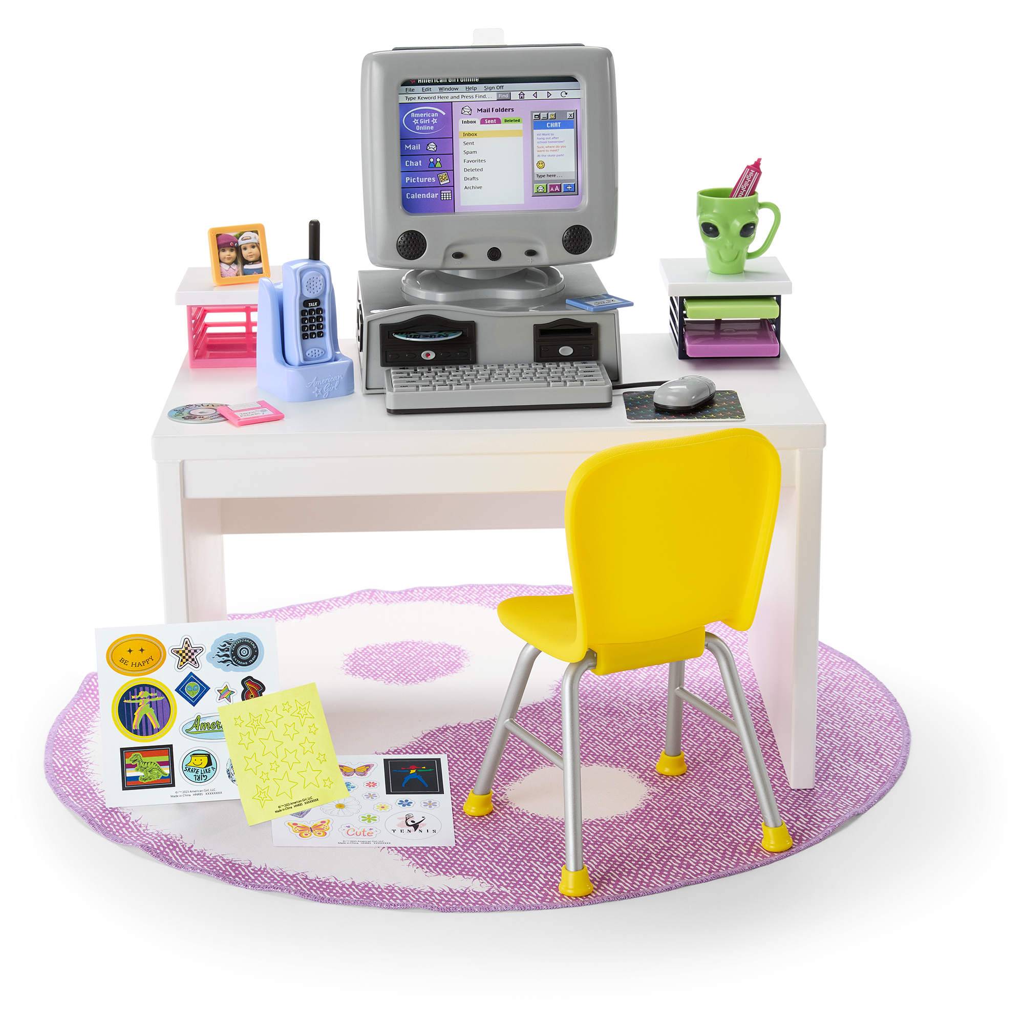 Isabel™ & Nicki's™ Computer & Desk Set for 18-inch Dolls (Historical Characters)