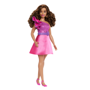 Barbie  Fashionistas  65Eanniversaire  Poupée225. Robe Rose Étinc.