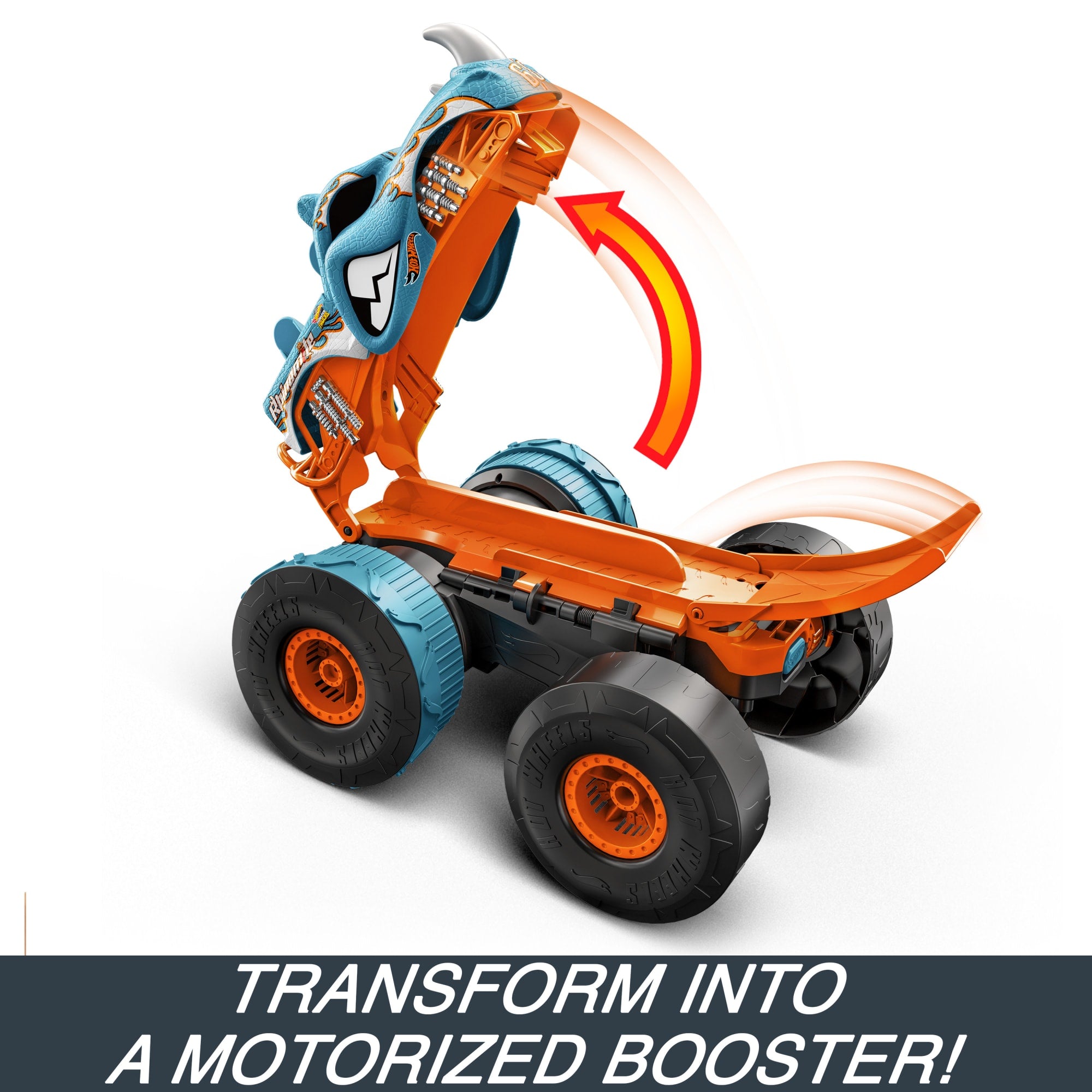 Hot Wheels Monster Trucks HW Transforming Rhinomite RC in 1:12 Scale With 1:64 Scale Toy Truck - Image 5