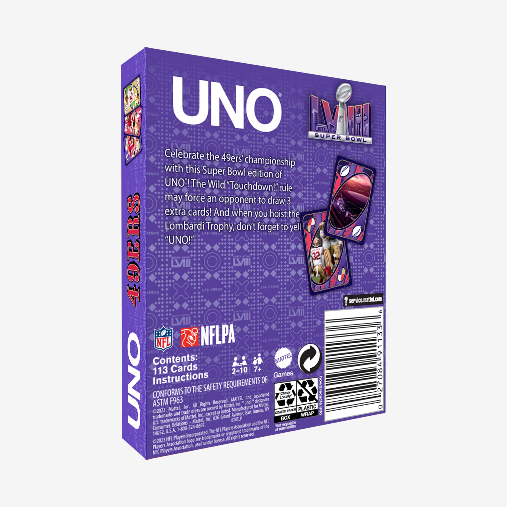 UNO LVIII Super Bowl Card Game San Francisco 49ers - Image 6