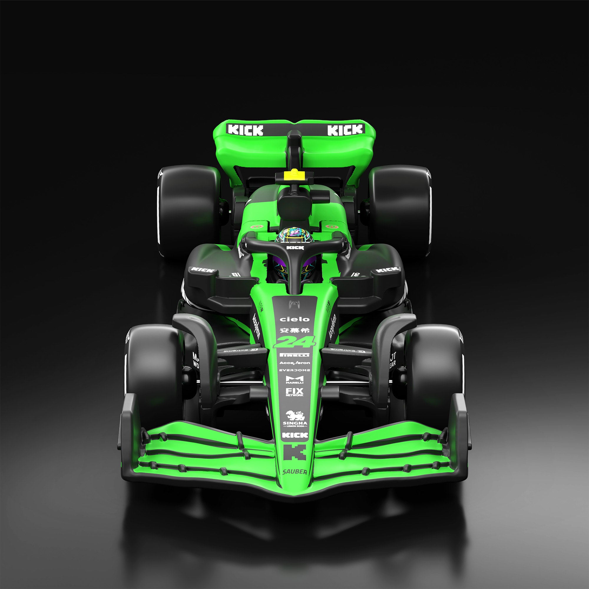 Hot Wheels F1 Series: 2024 Stake F1 Team KICK Sauber C44 Car #24 - Image 2