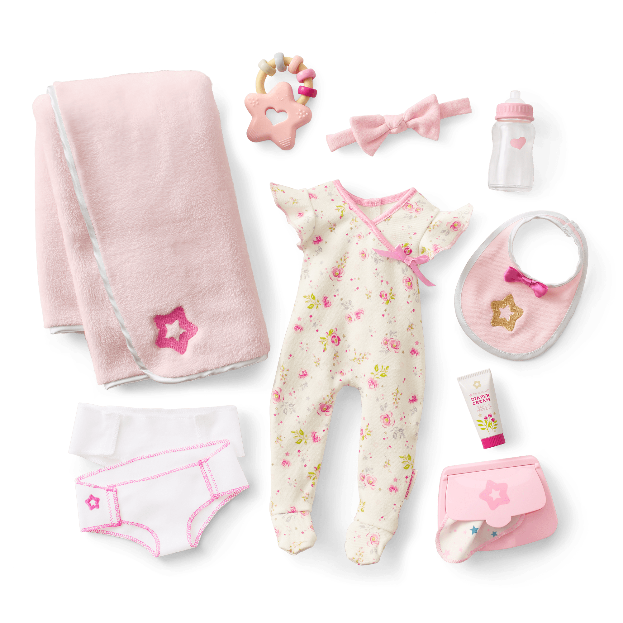 Bitty Baby® Doll #5 with brown hair Care & Play Set - Image 2