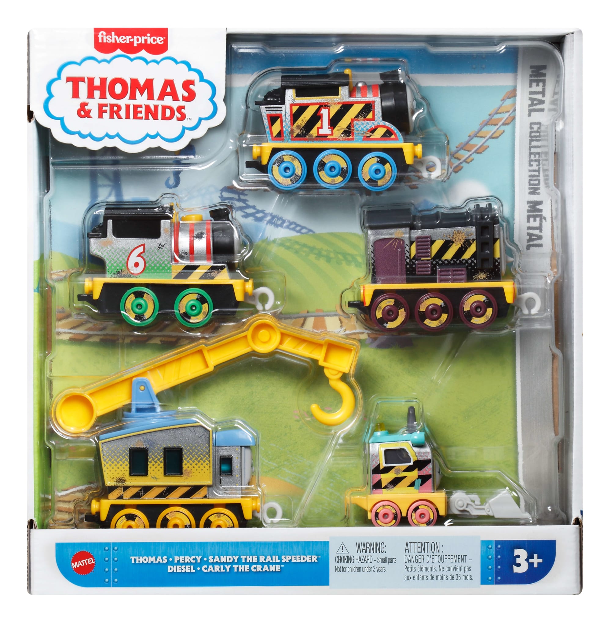 Thomas & Friends Construction Crew 5-Piece Diecast Metal Toy Train & Vehicle Set - Image 6