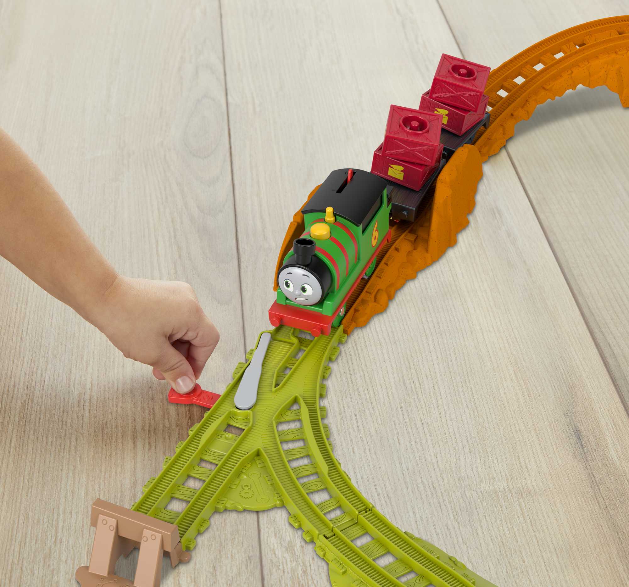 Thomas & Friends Percy's Cargo Run Motorized Toy Train & Track Set For Preschool Kids - Image 4