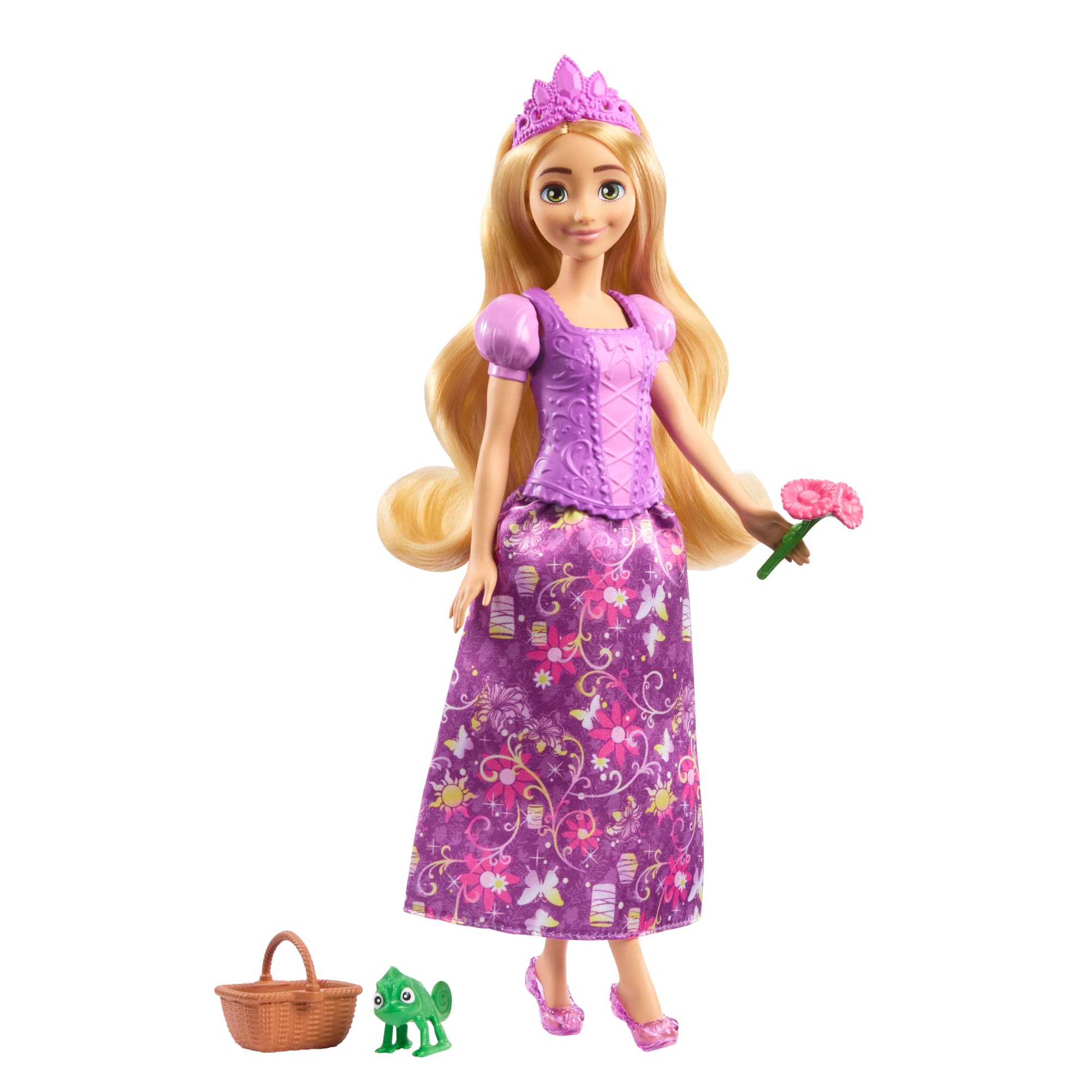 Disney Princess 2-In-1 Stories Rapunzel Fashion Doll With 2 Snap-On Bodices. 2 Skirts & 9 Accessories - Image 6