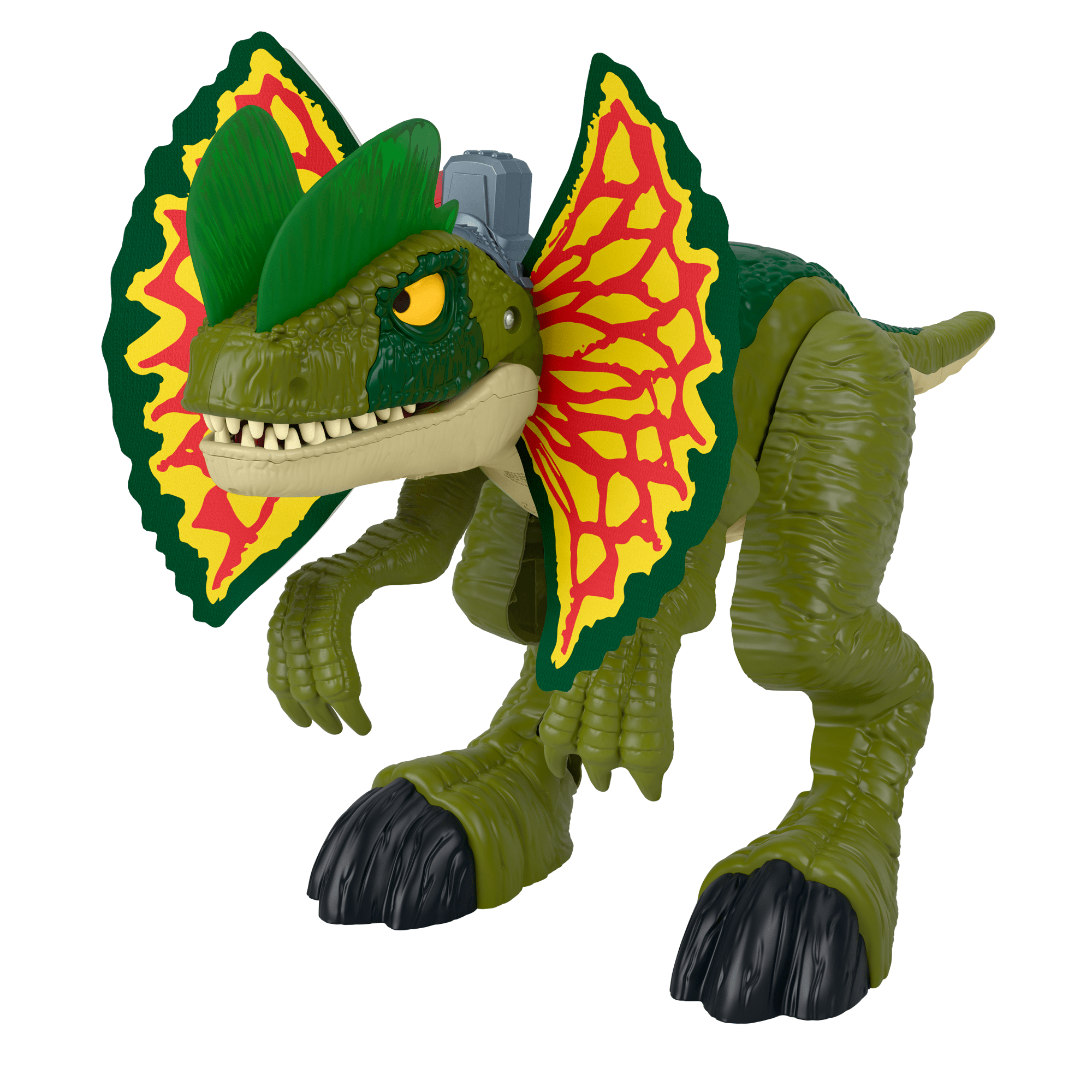 Imaginext Jurassic World thrash Attack Dilophosaurus Dinosaur Toy With Lights & Sounds For Kids - Image 6