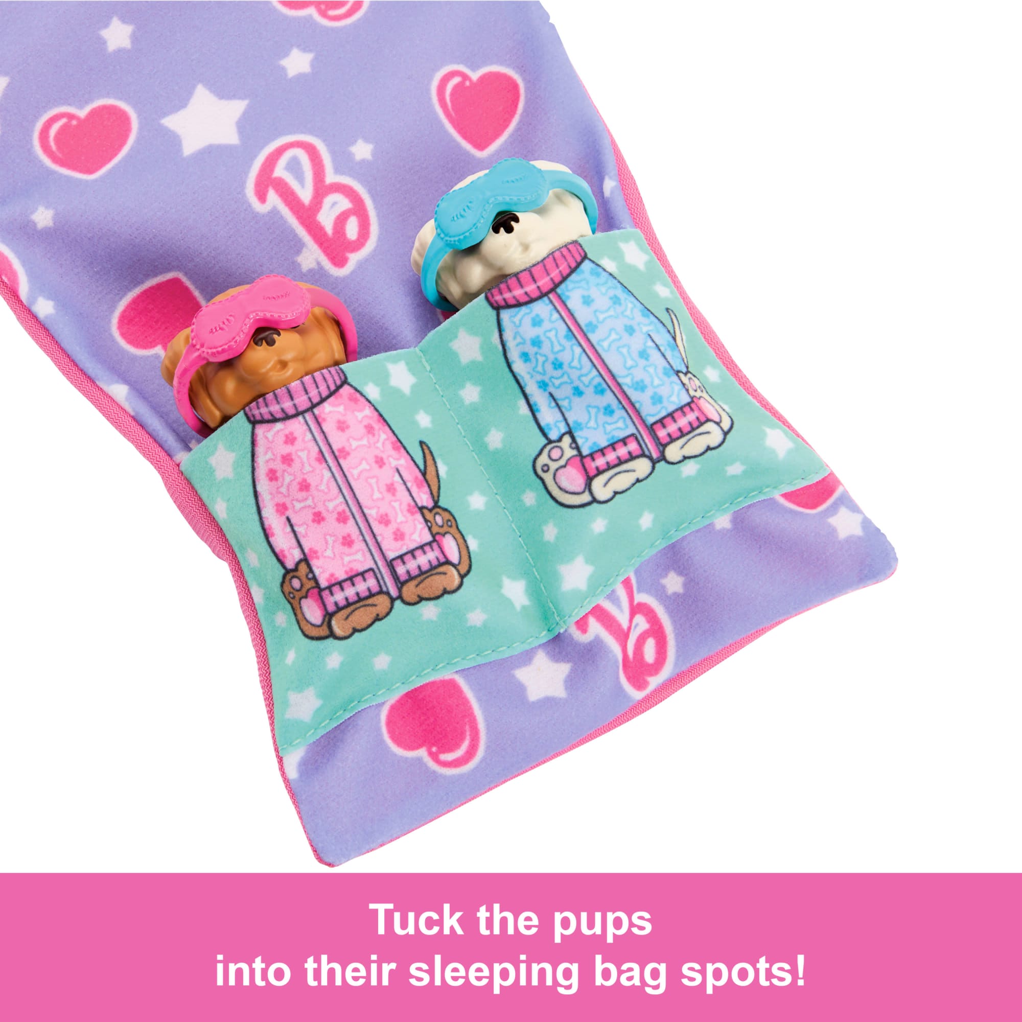 Barbie Doll & Puppy Slumber Party Playset With 2 Toy Dog Figures & 10+ Accessories. Color-Change - Image 3