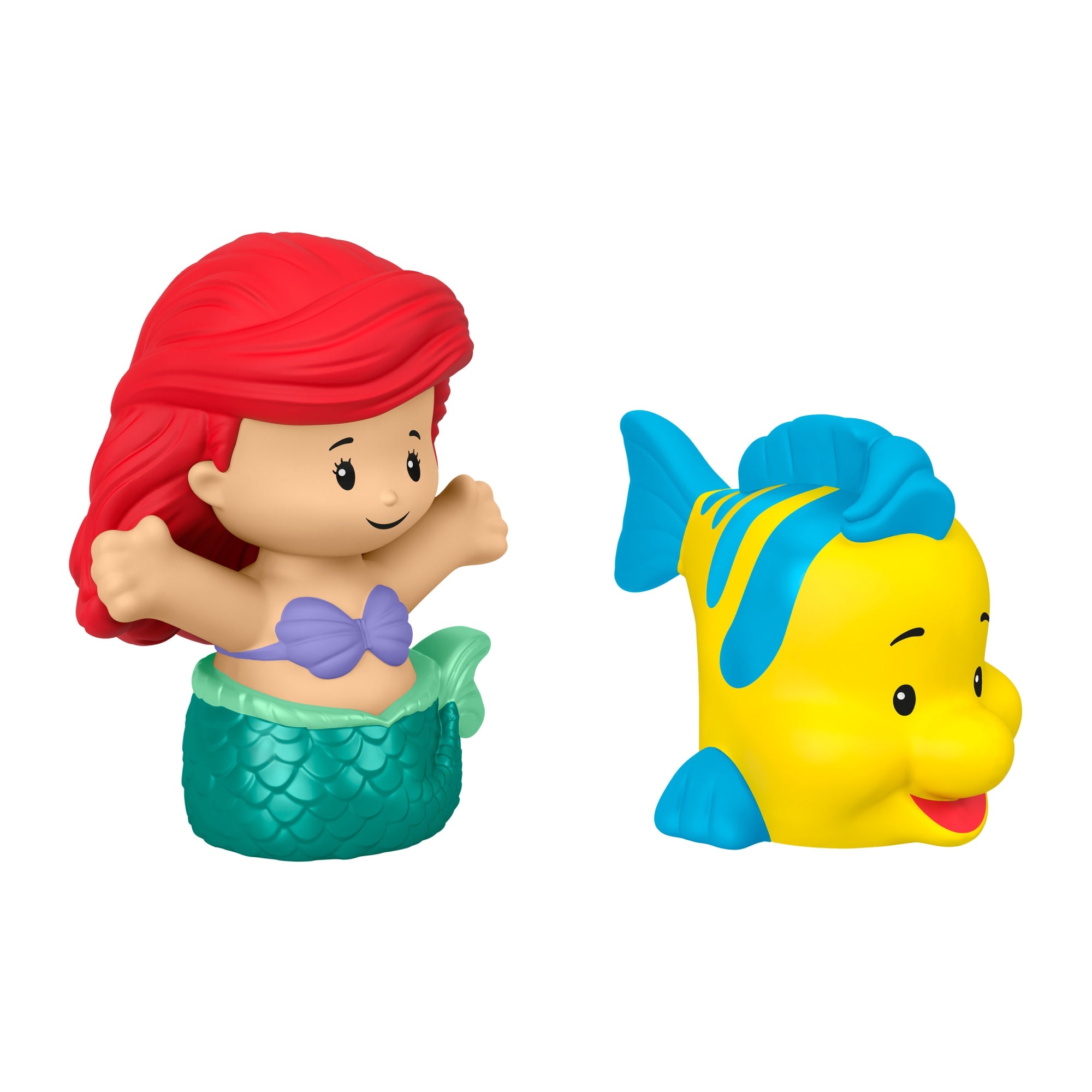Little People Disney Princesa Juguete para Bebés Figuras de Ariel y Flounder - Image 3