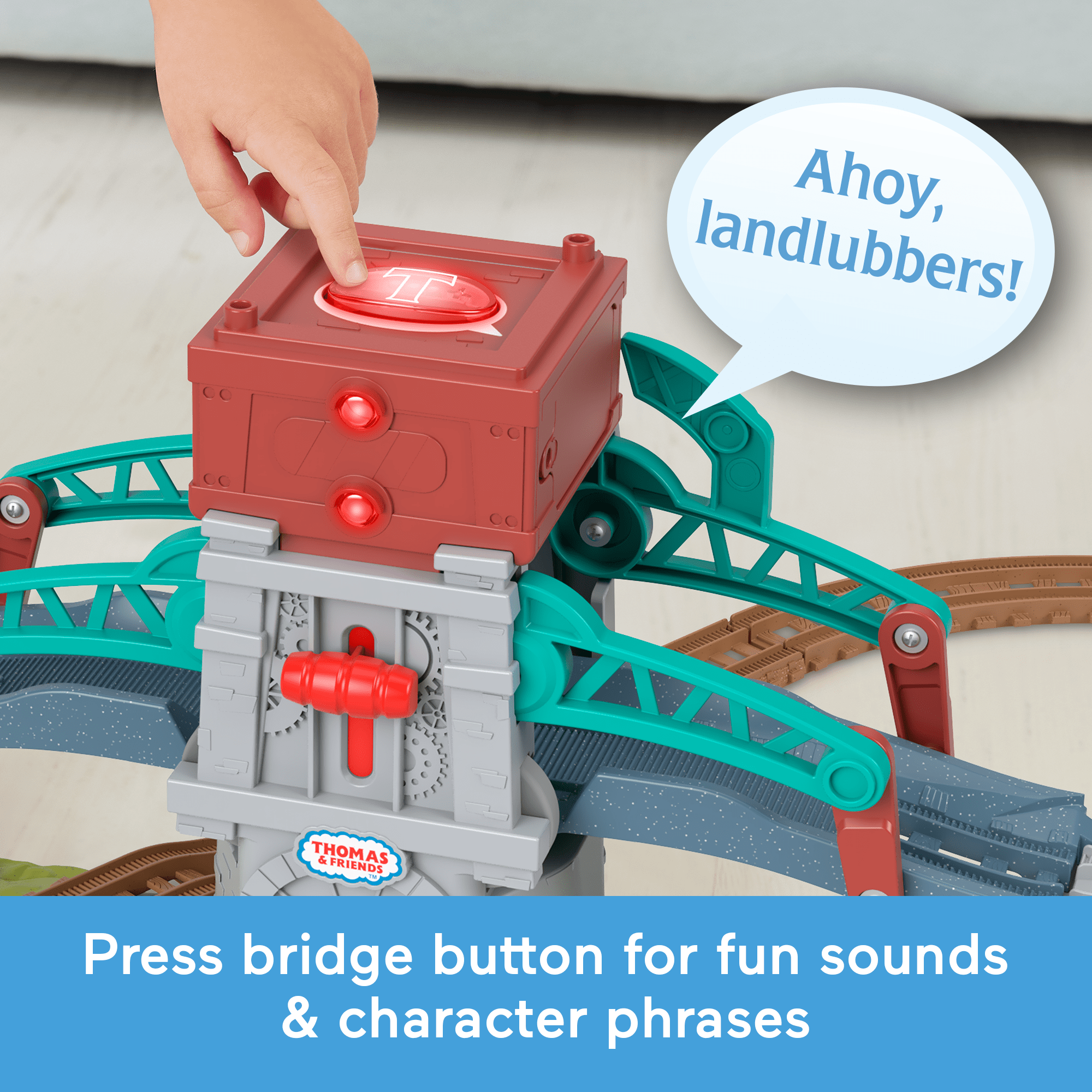 Thomas & Friends Talking Bulstrode & Which-Way Bridge Toy Train Set With Sounds & Percy Engine - Image 3