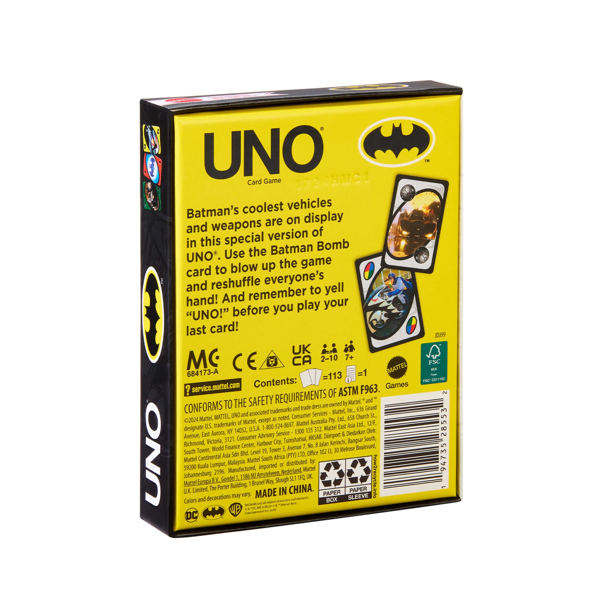 UNO Fandom Batman: Batmobiles & Gadgets Deck - Image 9