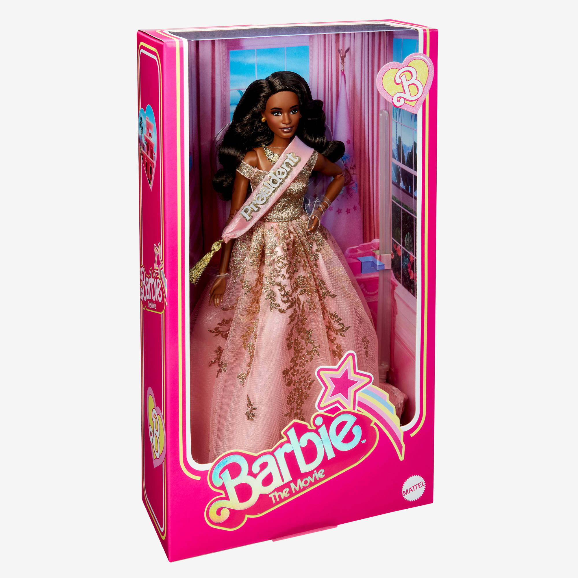 President Barbie in Pink and Gold Dress – Barbie The Movie - Image 10