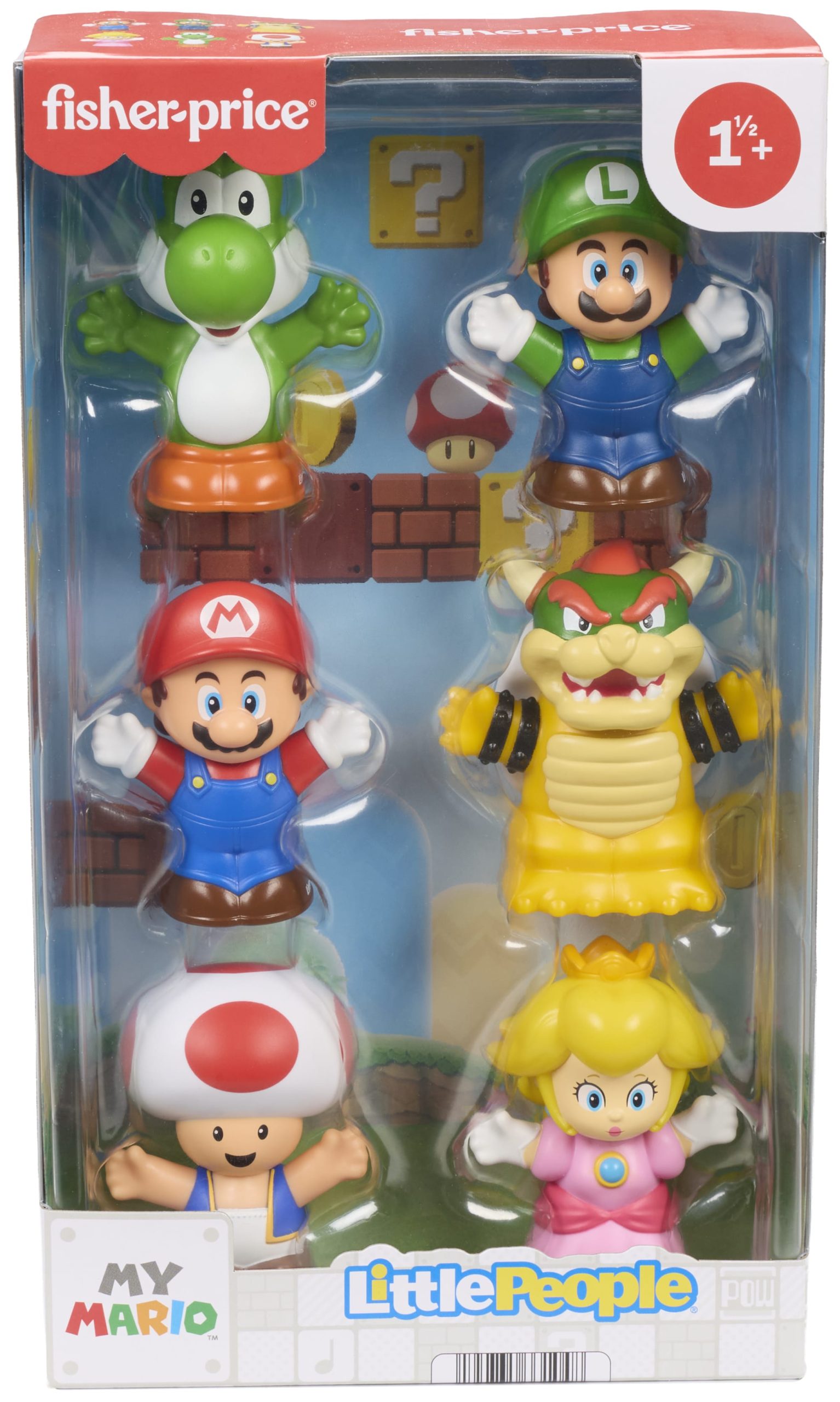 Fisher-Price Little People My Mario Figure 6-Pack Toy Set For Toddlers & Kids - Image 6