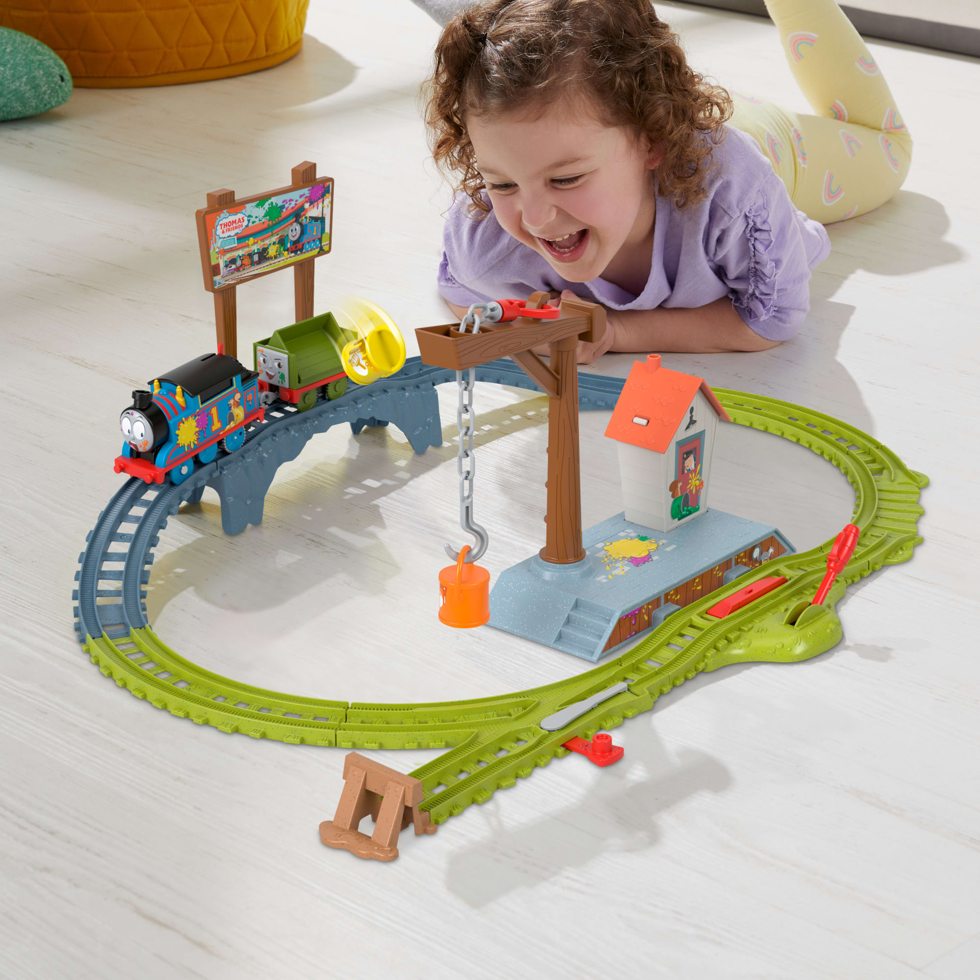 Thomas et ses Amis Coffret Train et Piste Livraison de Peinture - Image 2