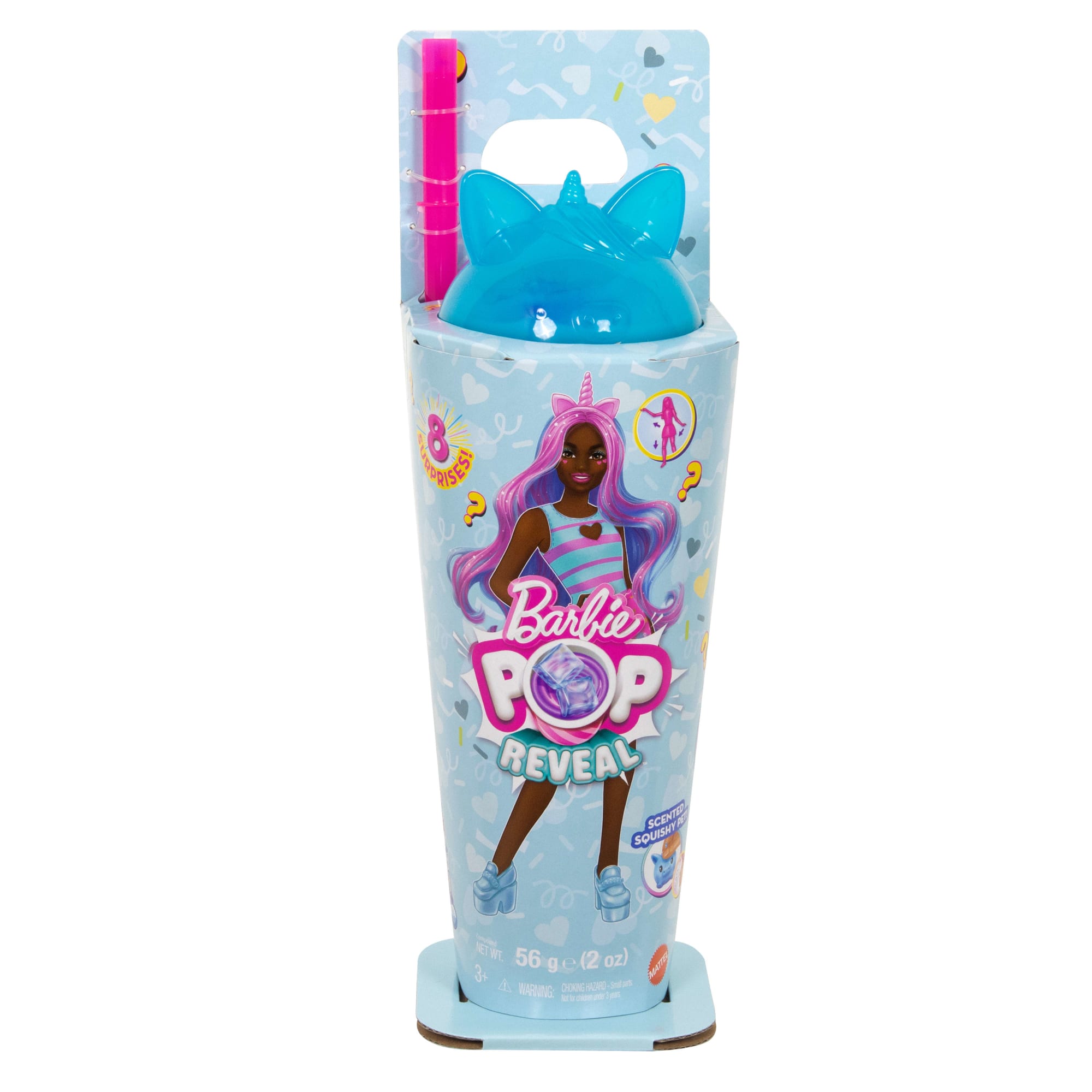 Barbie Pop Reveal Shakes Series Doll & Accessories Set. Scented Sweet Unicorn Fashion Doll - Image 6