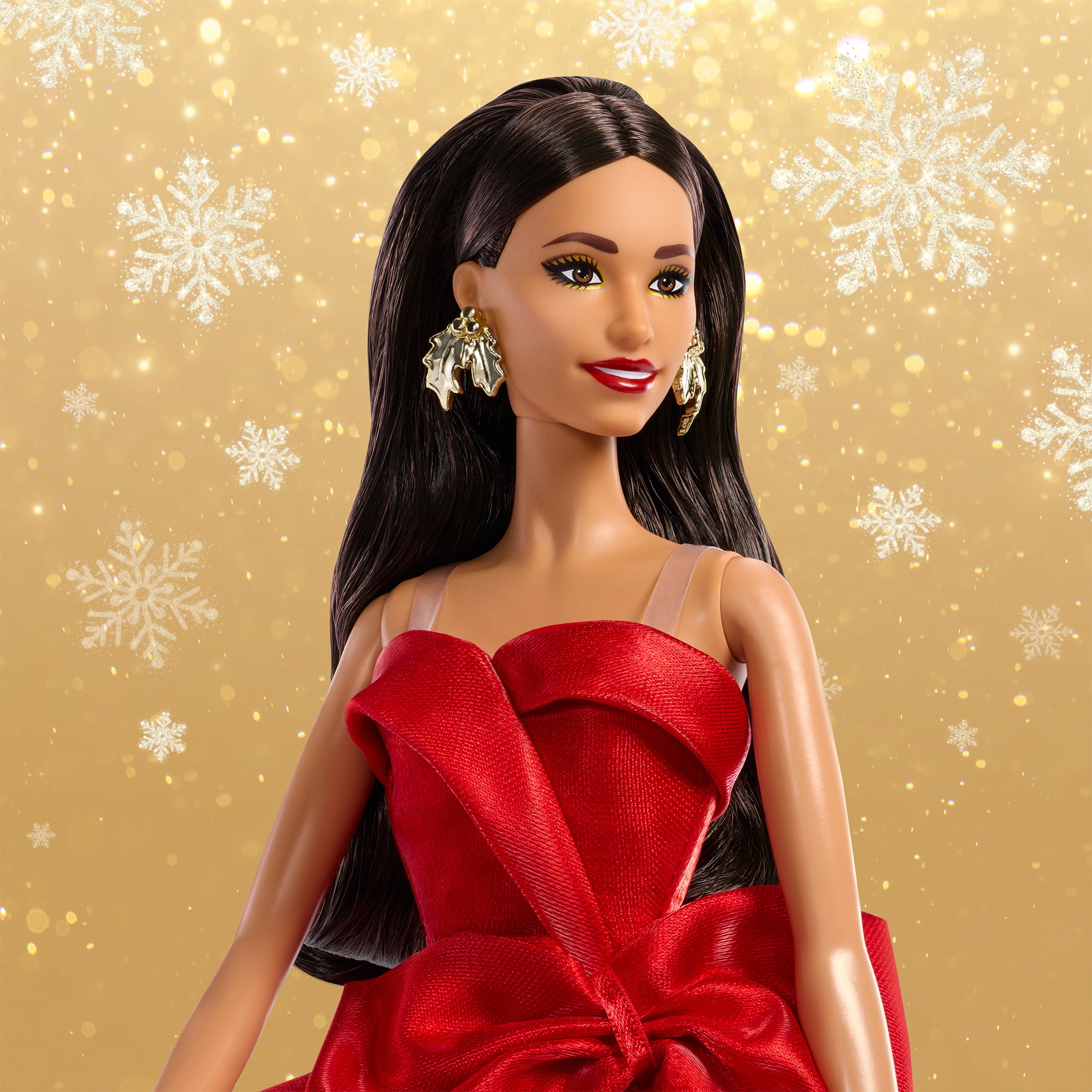 Barbie Signature 2026 Holiday Barbie Doll with Brown Hair - Image 4