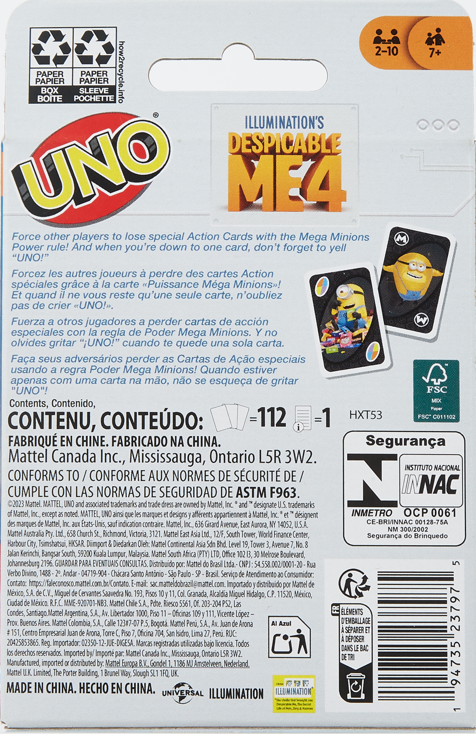 UNO Despicable Me 4 Card Game For Kids & Family Night - Image 6