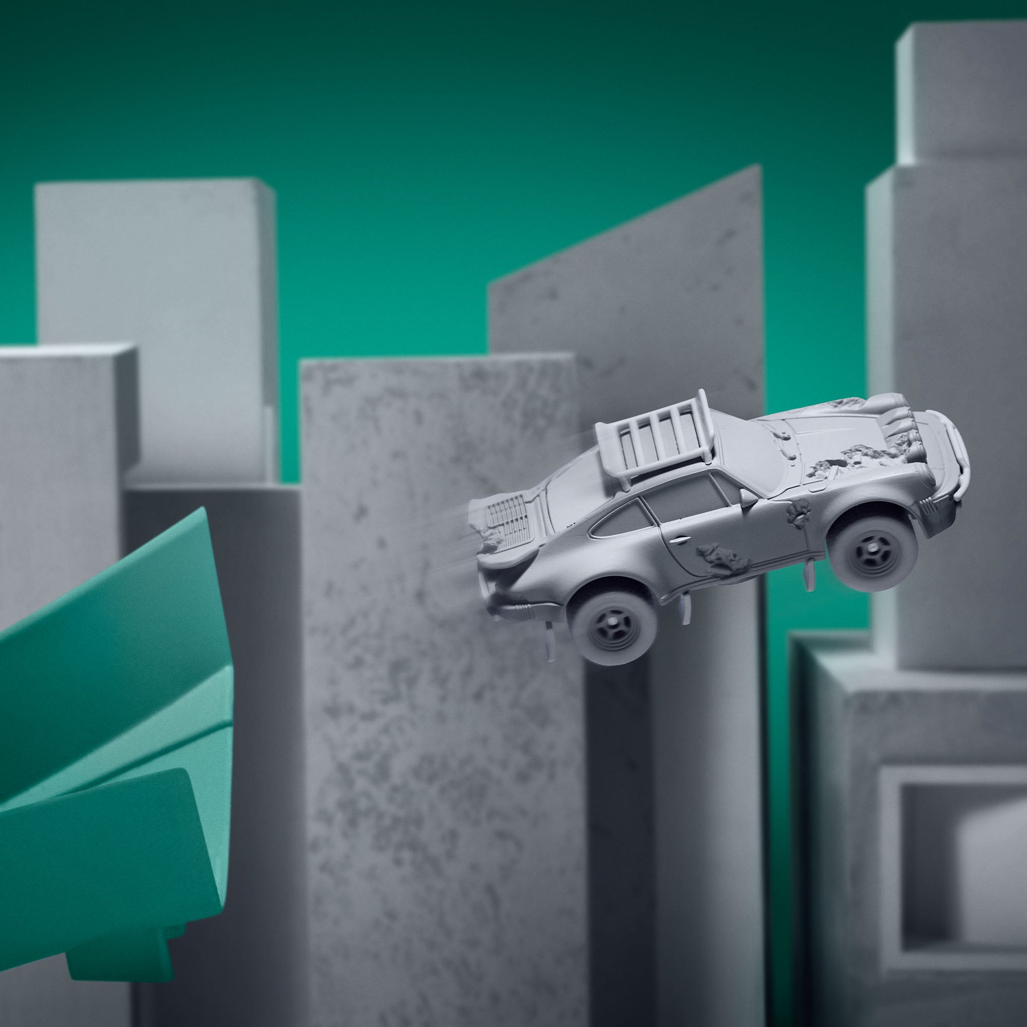 Hot Wheels x Daniel Arsham Eroded Porsche Safari - Image 4