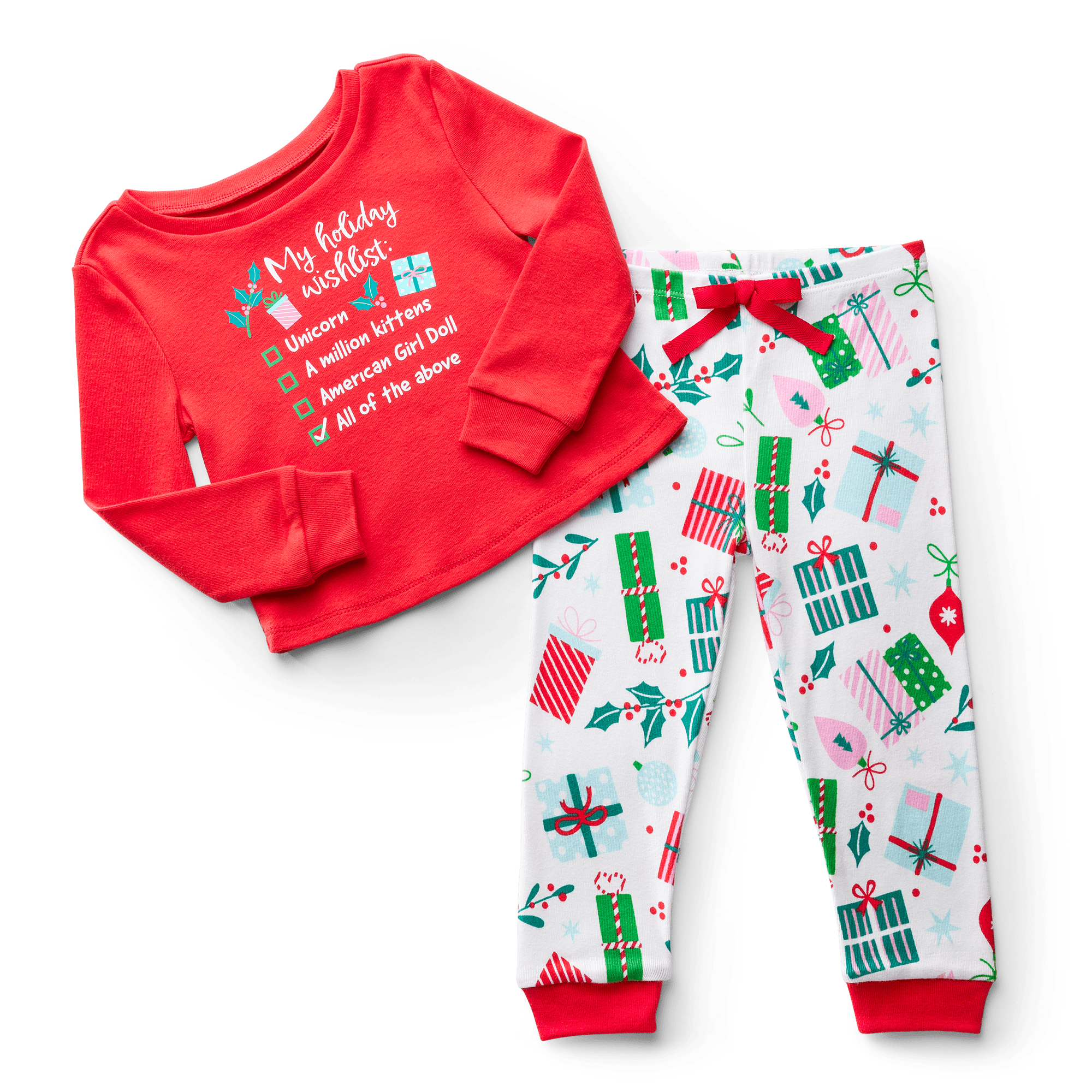 Holiday Wish List PJs for Little Girls - Image 2