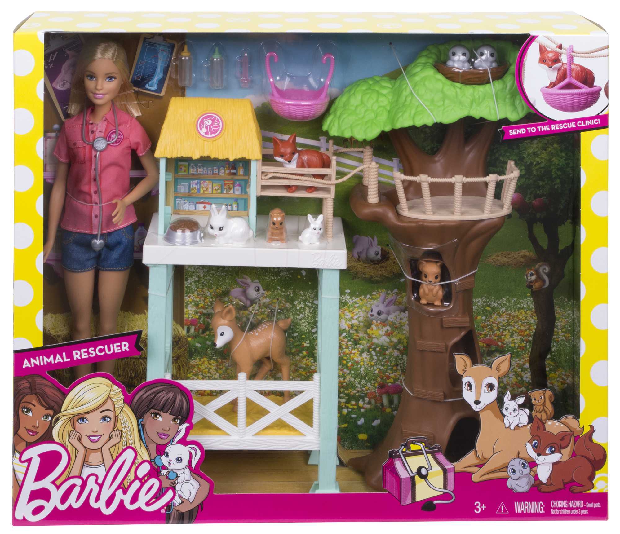 Barbie Pet Rescue Center 8 Animals & Accessories Doll Playsets - Image 6