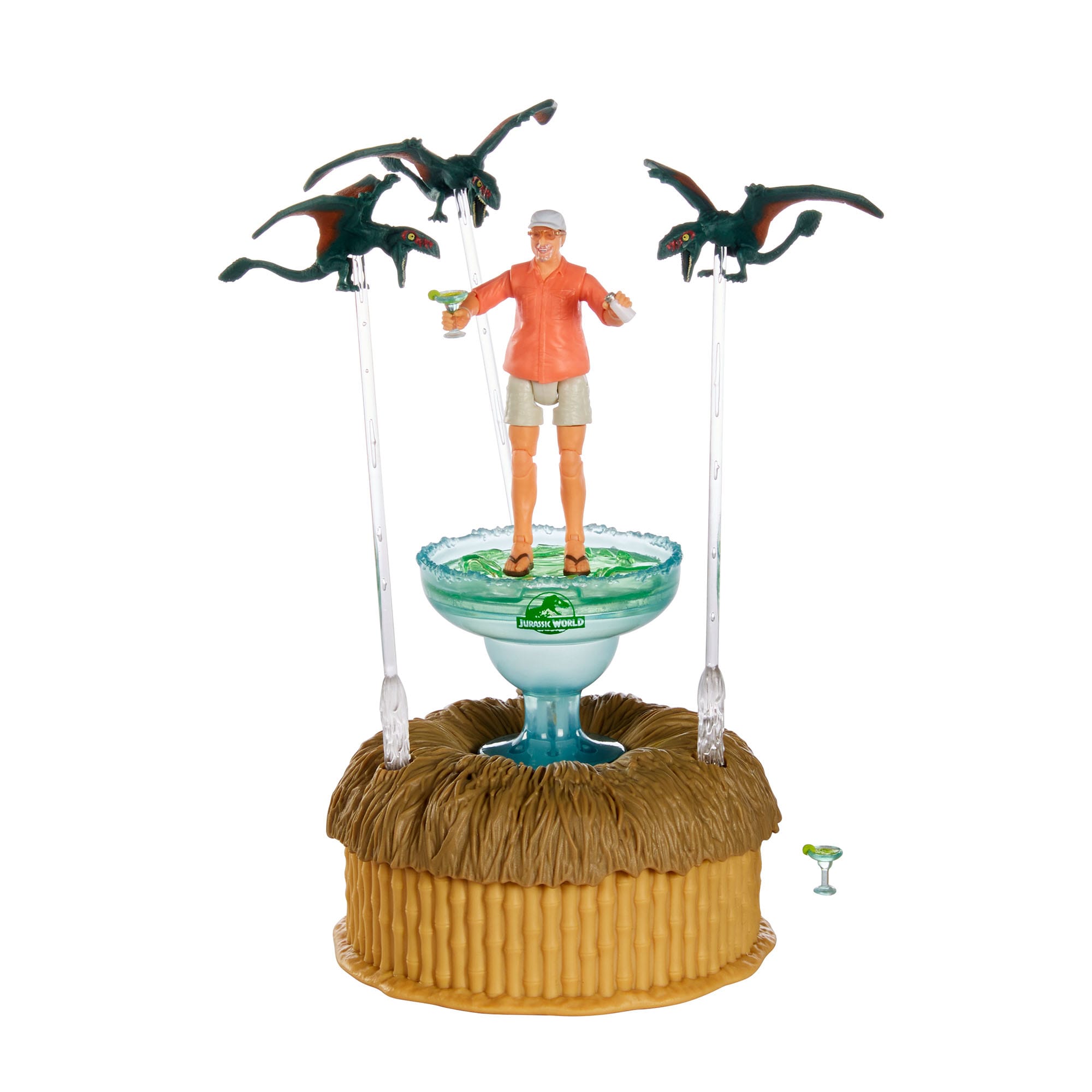 Jurassic World Hammond Collection Bubbles Up Jimmy Buffett Figure - Image 6