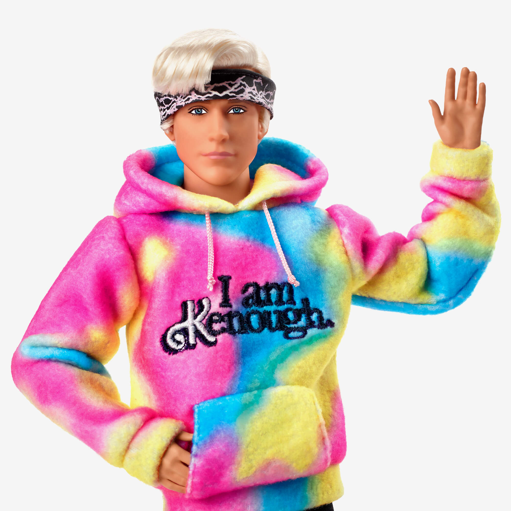 Ken Doll Wearing I Am Kenough Hoodie – Barbie The Movie - Image 12