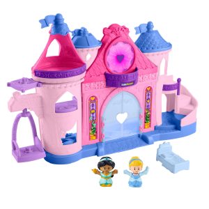 Fisher-Price Little People Disney Princess Magical Lights & Dancing Castle Playset. 2 Figures