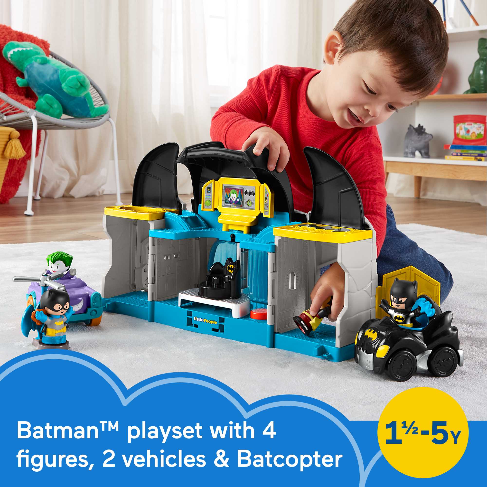 Fisher-Price Little People DC Super Friends Deluxe Batcave - Image 2